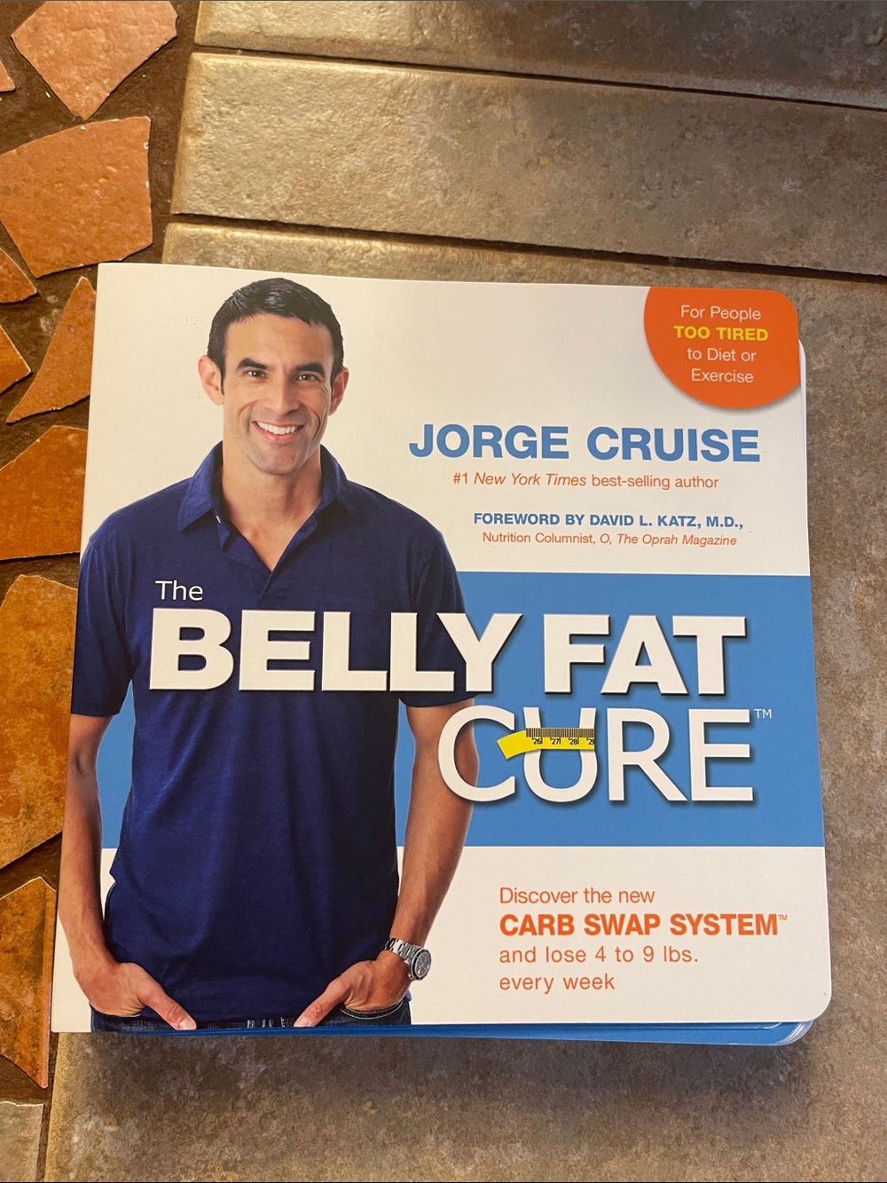 The Belly Fat Cure by Jorge Cruise - Blue & White Cover